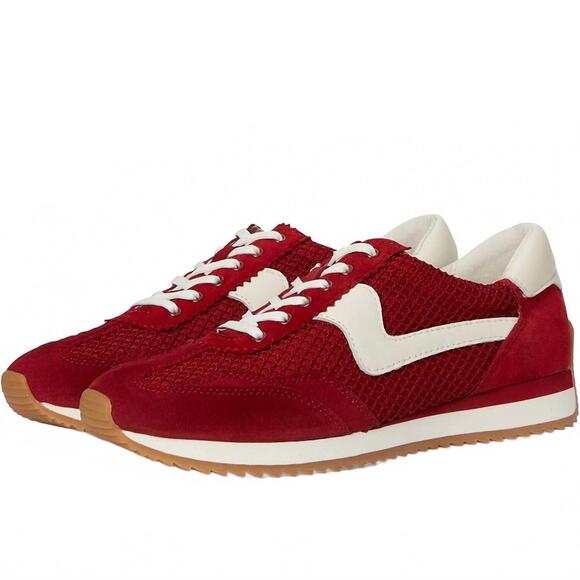 NEW DOLCE VITA women's b.ntcd woven mesh sneaker in crimson